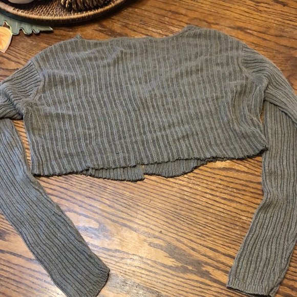 GETT linen / cotton crop cardigan - Picture 5 of 6